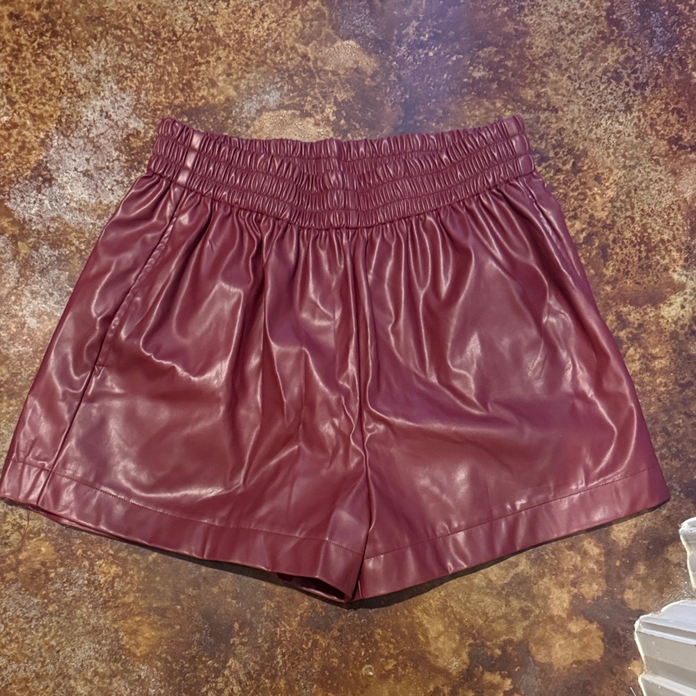 Women's Burgundy  Shorts